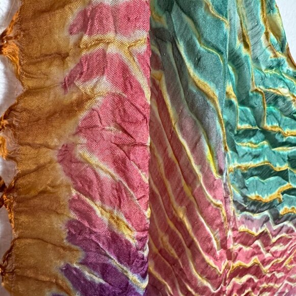 Sarong 100% silk Multicolor - Picture 3 of 8